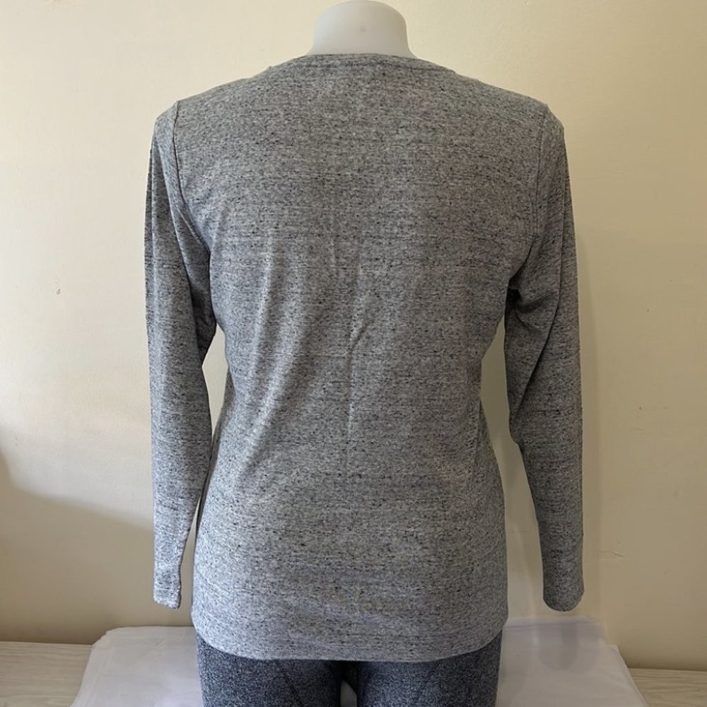 Suzanngrae AU-XL Gray LongSleeve Top Tee Shirt NWOT - Picture 6 of 10